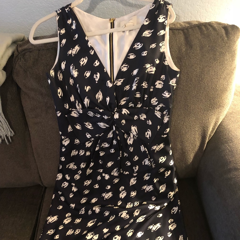 Kate Spade Navy Polka Dot Dress Size 4